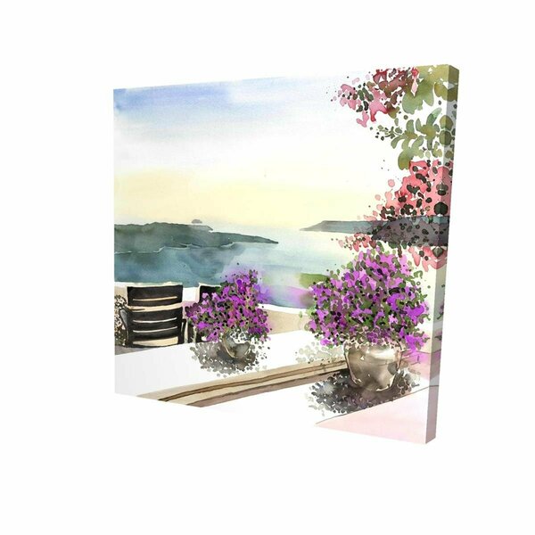 Fondo 12 x 12 in. Mediterranean Sea View-Print on Canvas FO2789338